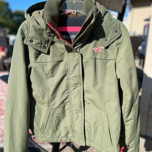 WOMENS HOLLISTER BRAND FLEECE LINED WINTER COAT SIZE M